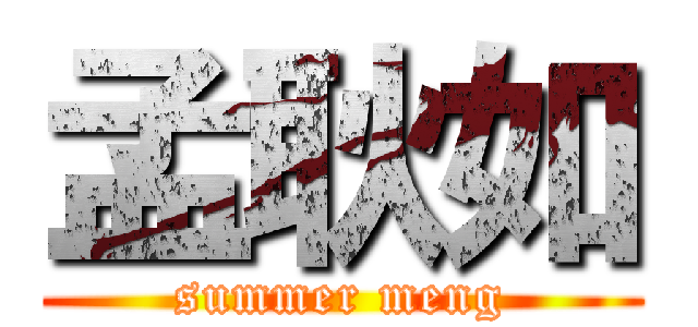 孟耿如 (summer meng)