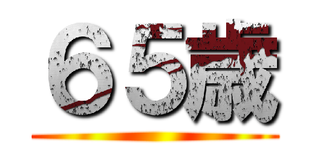 ６５歳 ()