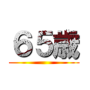 ６５歳 ()