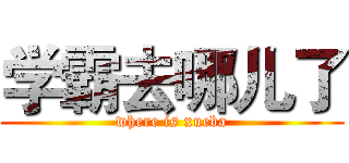 学霸去哪儿了 (where is xueba)