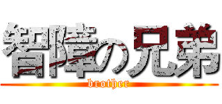智障の兄弟 (brother)