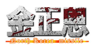 金正恩 (North Korea  missile)