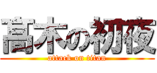 髙 木の初夜 (attack on titan)