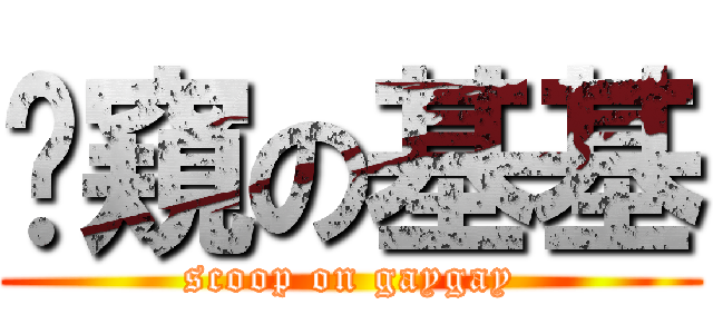 偷窺の基基 (scoop on gaygay)