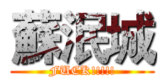 蘇泯城 (FUCK!!!!!)