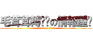 毛茸茸轉噗姬の情報屋♦ (attack on titan)