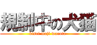 規制中の犬猫 (kisei maji warota)