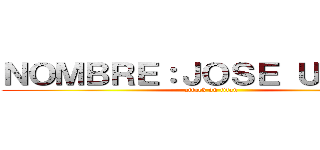 ＮＯＭＢＲＥ：ＪＯＳＥ ＵＥＳＴＡ (attack on titan)