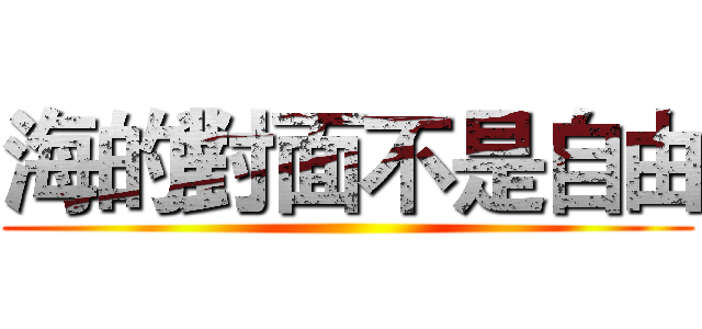 海的對面不是自由 ()