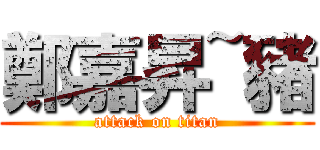 鄭嘉昇~豬 (attack on titan)