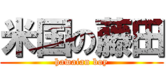 米国の藤田 (hawaian boy)