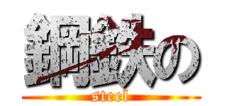 鋼鉄の (steel)