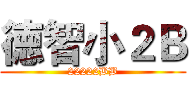 徳智小２Ｂ (22222BB)