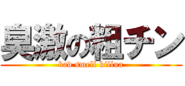 臭激の粗チン (bad smell killua)