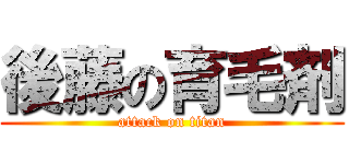 後藤の育毛剤 (attack on titan)