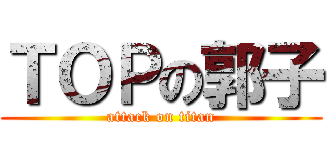 ＴＯＰの郭子 (attack on titan)