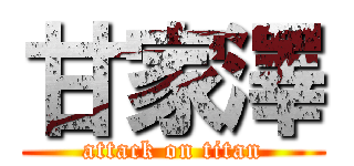 甘家澤 (attack on titan)