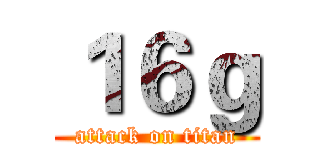 １６ｇ (attack on titan)