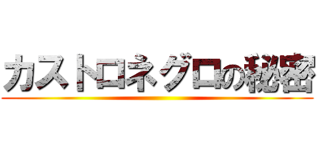 カストロネグロの秘密 ()