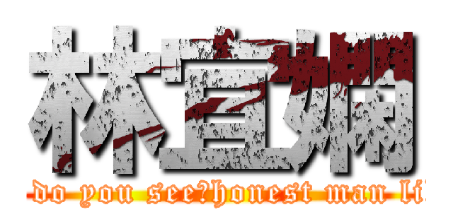林宜嫻 (seldom do you see，honest man like me?)