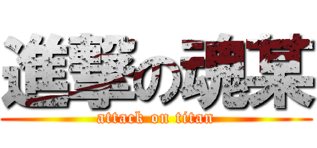 進撃の魂某 (attack on titan)