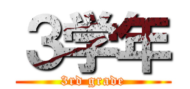 ３学年 (3rd grade)