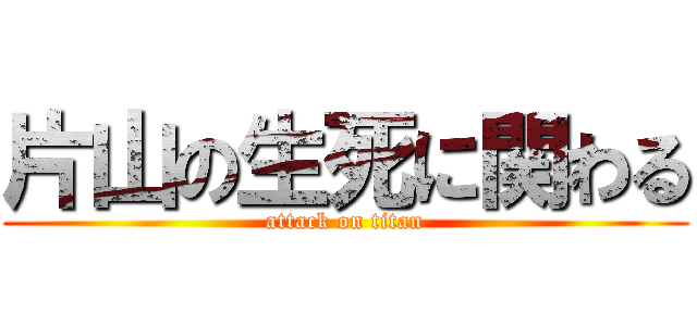 片山の生死に関わる (attack on titan)