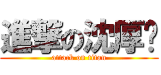 進撃の沈厚华 (attack on titan)