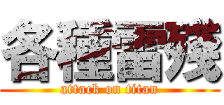 各種雷殘 (attack on titan)