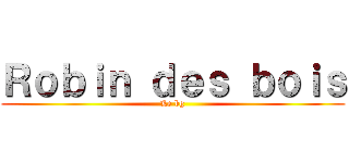 Ｒｏｂｉｎ ｄｅｓ ｂｏｉｓ (Le bg)