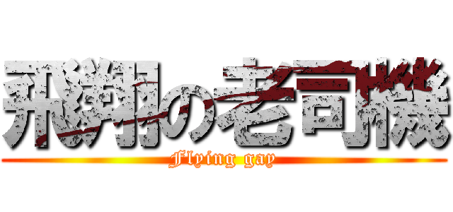 飛翔の老司機 (Flying gay)