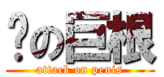 彥の巨根 (attack on penis)