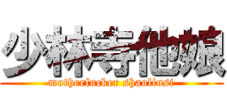 少林寺他娘 (motherfucker shaolinsi)