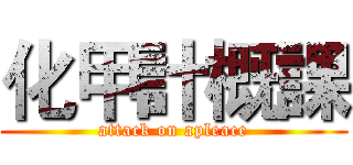 化甲計概課 (attack on apleace)