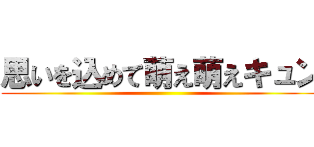 思いを込めて萌え萌えキュン ()