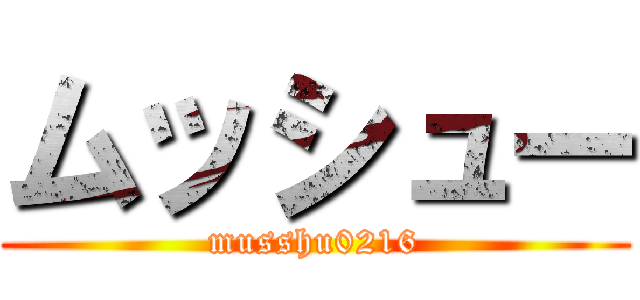 ムッシュー (musshu0216)