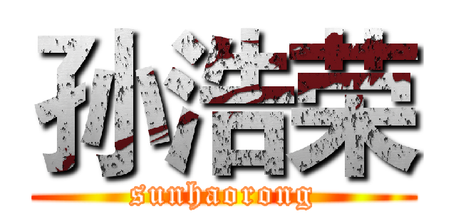 孙浩荣 (sunhaorong)