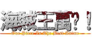 海賊王萬歲！ (One Piece Is The Best Anime)