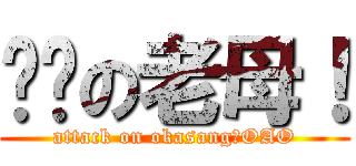 进击の老母！ (attack on okasang！OAO)
