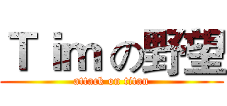 Ｔｉｍ の野望 (attack on titan)