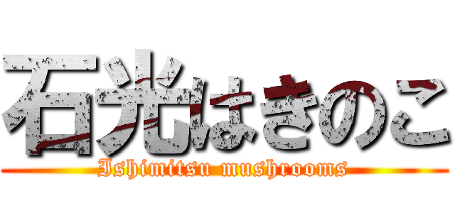 石光はきのこ (Ishimitsu mushrooms)