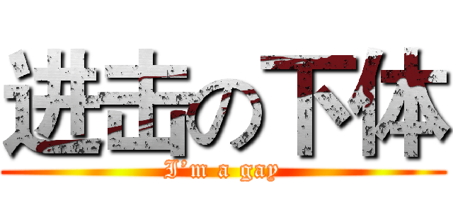 进击の下体 (I’m a gay)