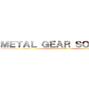 ＭＥＴＡＬ ＧＥＡＲ ＳＯＬＩＤ Ｖ (MGRV TPP)