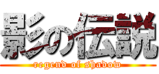 影の伝説 (regend of shadow)