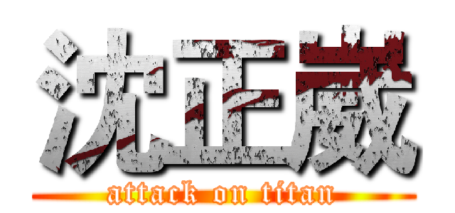 沈正崴 (attack on titan)