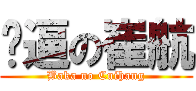 傻逼の崔航 (Baka no Cuihang)