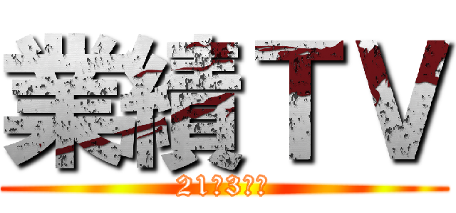 業績ＴＶ (21年3月期)