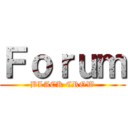 Ｆｏｒｕｍ (BLACK CROW)