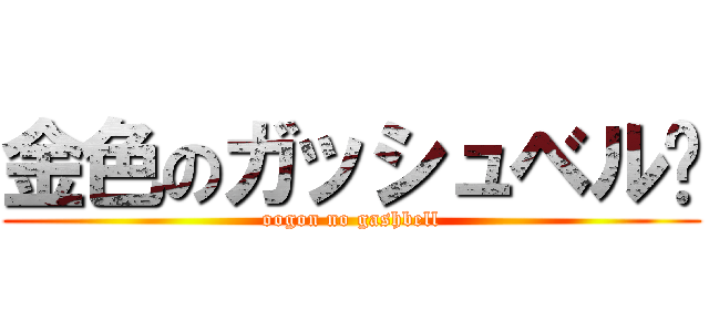 金色のガッシュベル‼ (oogon no gashbell)