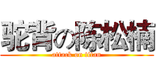 驼背の陈松楠 (attack on titan)